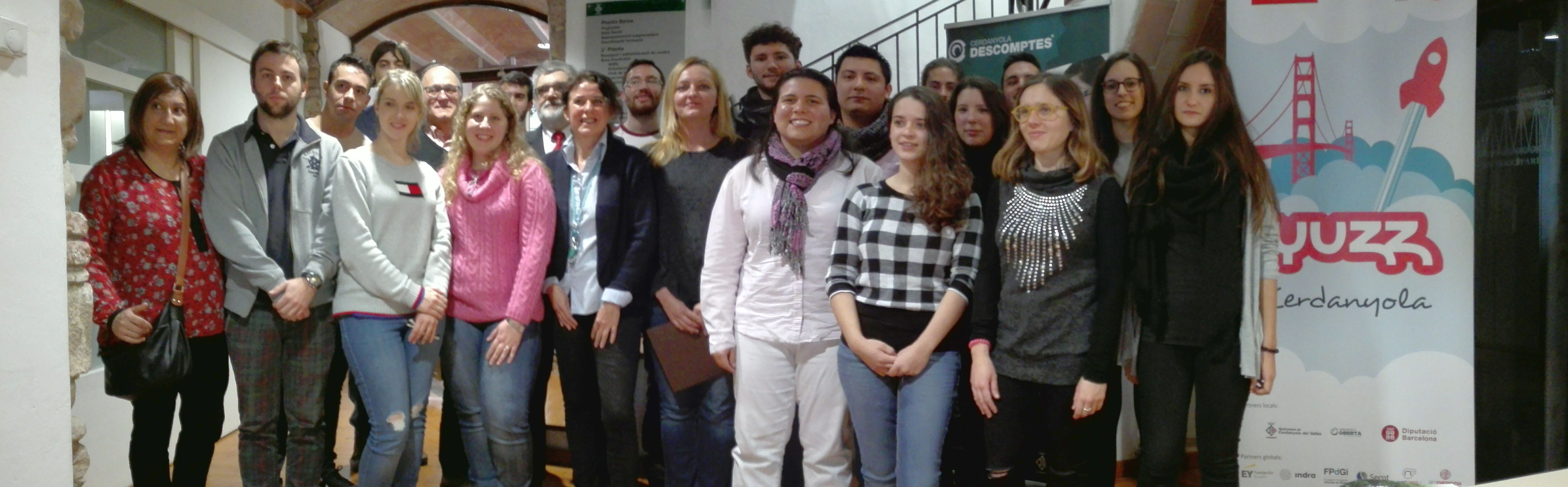 Participants i col·laboradors en el programa Yuzz a Cerdanyola