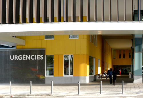 Entrada d'urgències de l'Hospital Parc Taulí