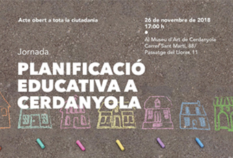 Cartell Jornada Planificació Educativa a Cerdanyola
