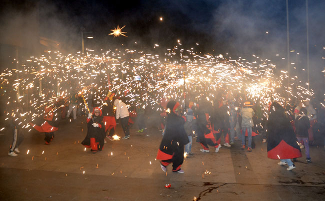 Correfoc de Sant Martí. Arxiu.