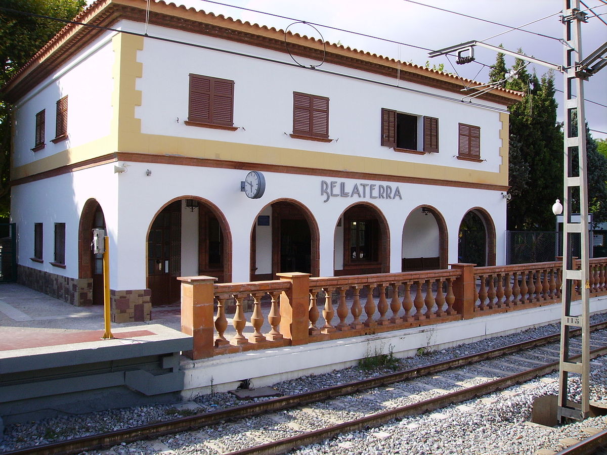 Imatge de l'estació de tren de Bellaterra