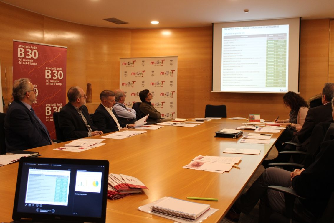 Un moment de la la reunió de la Comissió Executiva de l'Associació