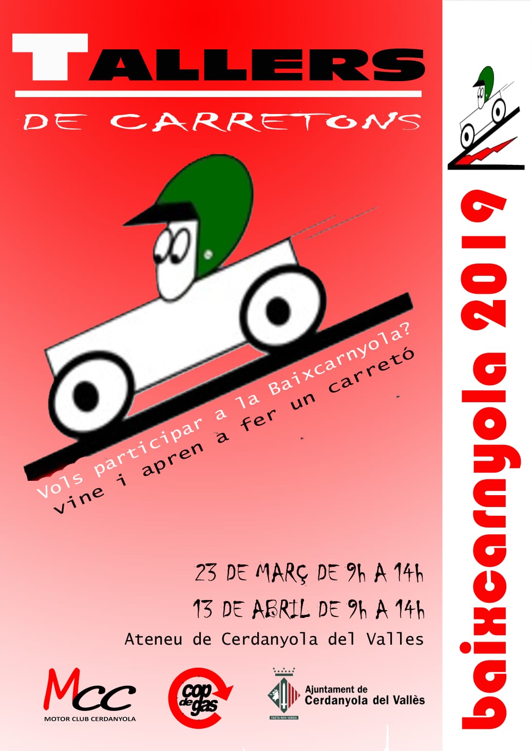 Cartell Taller per aprendre a fer carretons