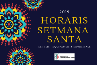 Cartell Horaris Setmana Santa