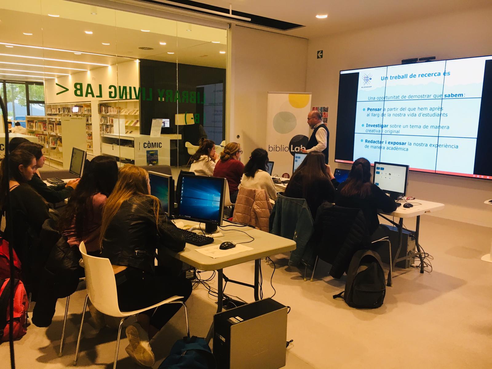 Sessió a la Biblioteca de Sant Cugat