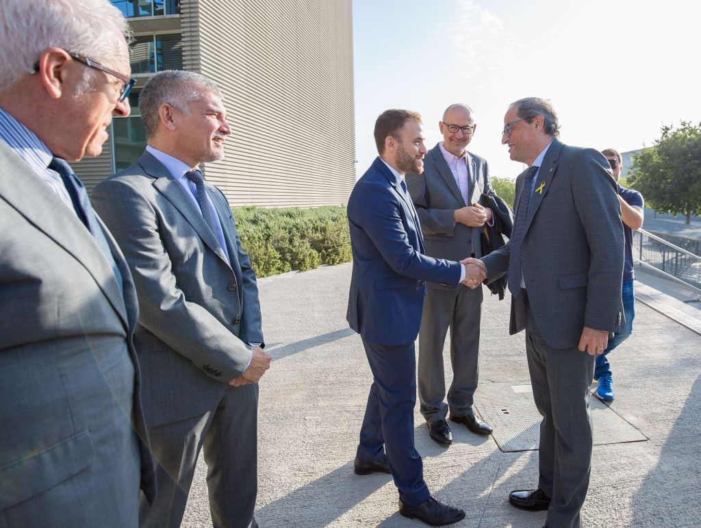 L'alcalde Carlos Cordón rep al President de la Generalitat Quim Torra