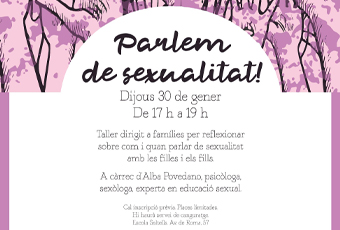 Part del cartell de l'activitat 'Parle de sexualitat'