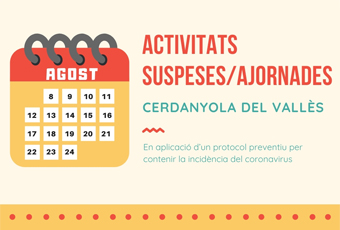 Imatge activitats suspeses o ajornades