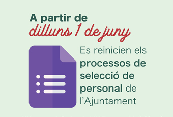 Imatge reactivació processos selectius de personal