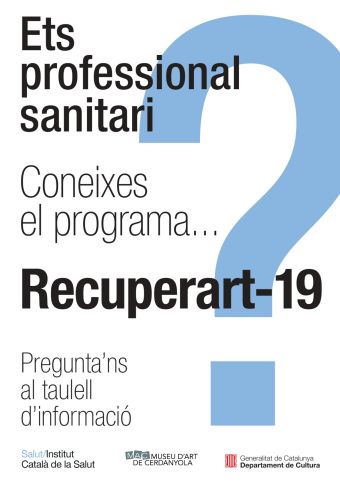 Cartell de la campanya Recuperart-19