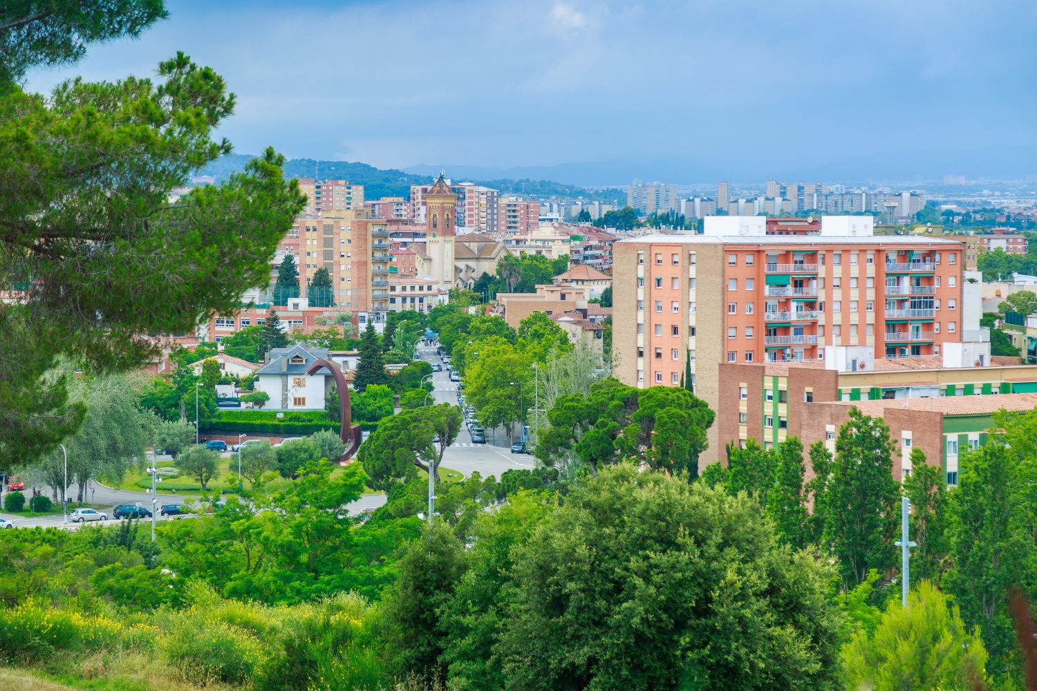 Vista de Cerdanyola des del parc del Turonet