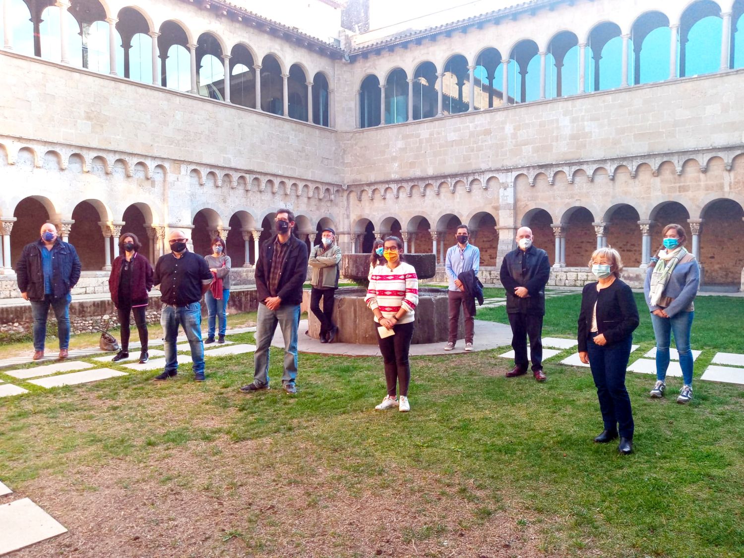 Moment de la presentació Tots som Monestir