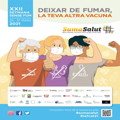 Cartell 'Deixar de fumar, la teva altra vacuna'