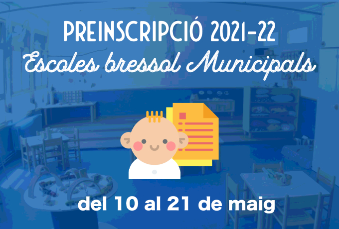 Imatge Preinscripció escoles bressol municipals 2021-22
