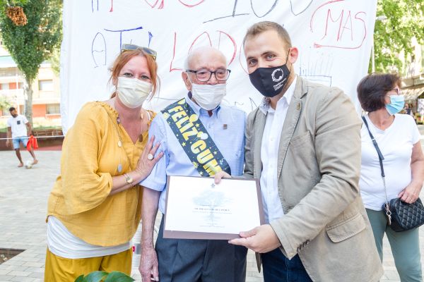 Carme Arché, Diego Sánchez i Carlos Cordón durant la celebració