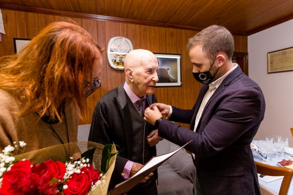 Moment de l'homenatge a Fernando Virgilio Estradera