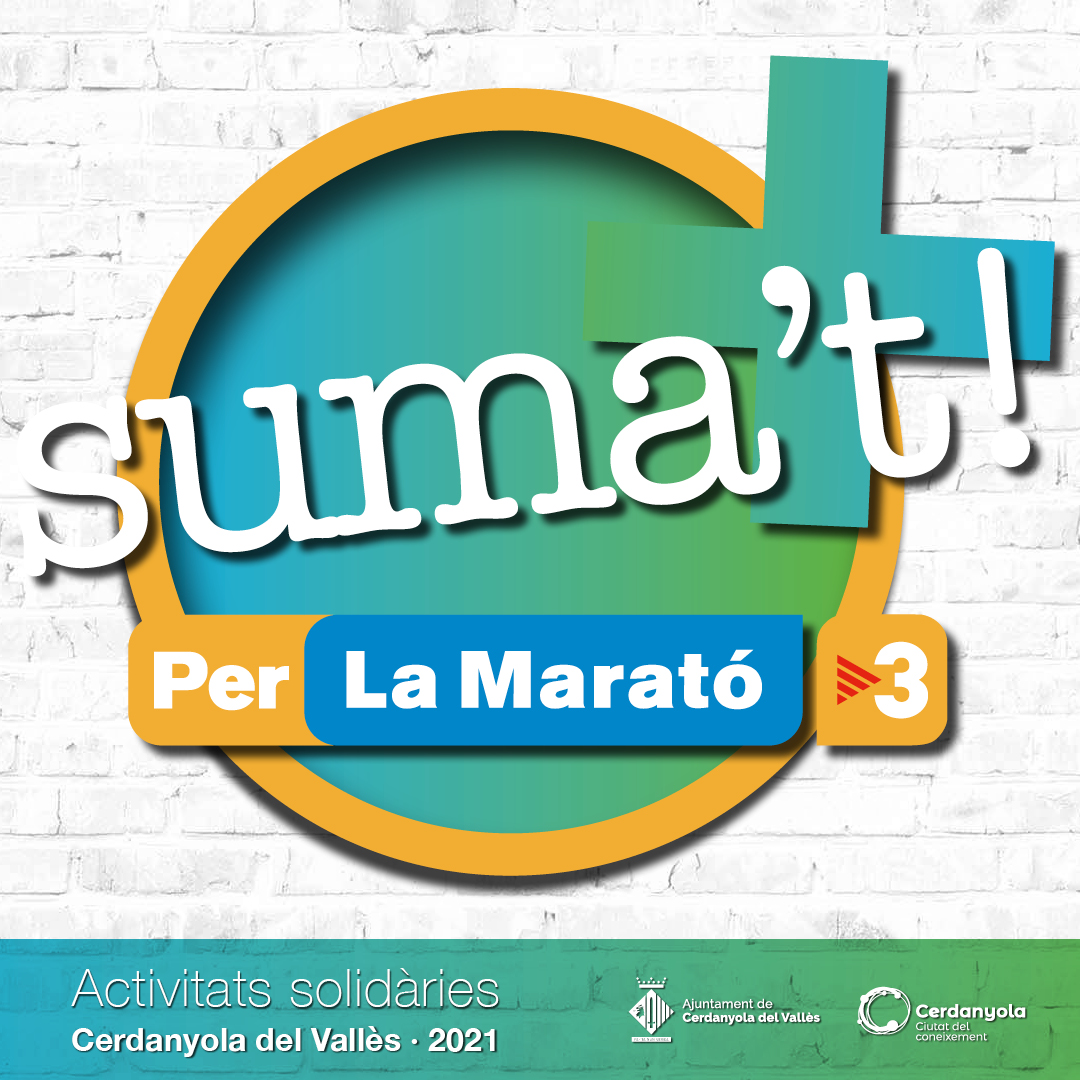 Imatge del programa d'activitats a Cerdanyola amb motiu de La Marató 2021