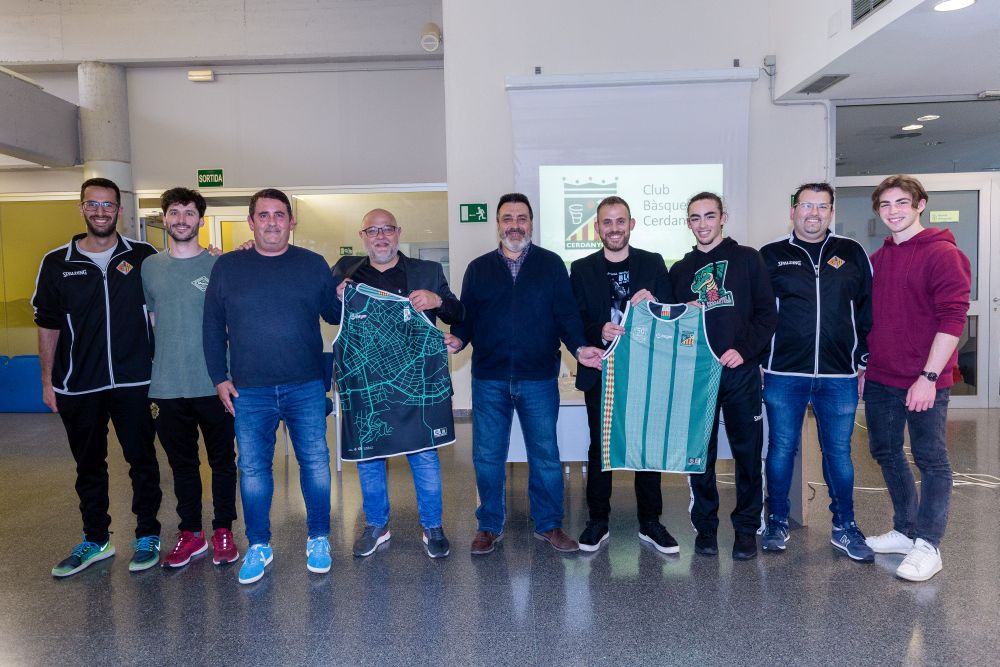 Moment de la presentació del 50 aniversari del Club Basquet Cerdanyola