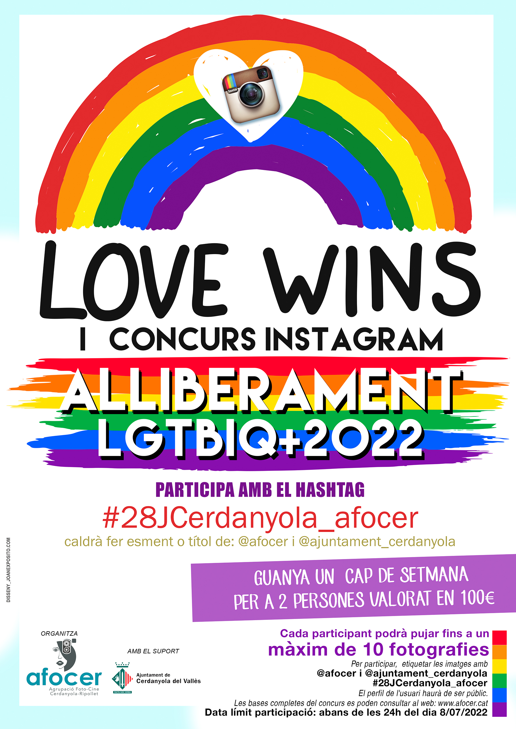 cartell Concurs d'Instagram Dia Internacional per a l’Alliberament LGTBIQ+