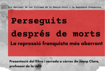 Cartell commemoració Dia Nacional de les Víctimes de la Guerra Civil i la Repressió Franquista 