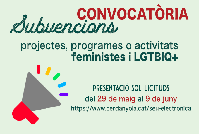 Imatge convocatòria activitats feministes i LGTBIQ+ 2023
