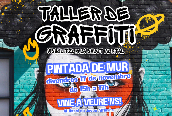 Taller de Graffiti Casal Joves i Servei de Rehabilitació Comunitària Cerdanyola - Parc Sanitari Sant Joan de Déu