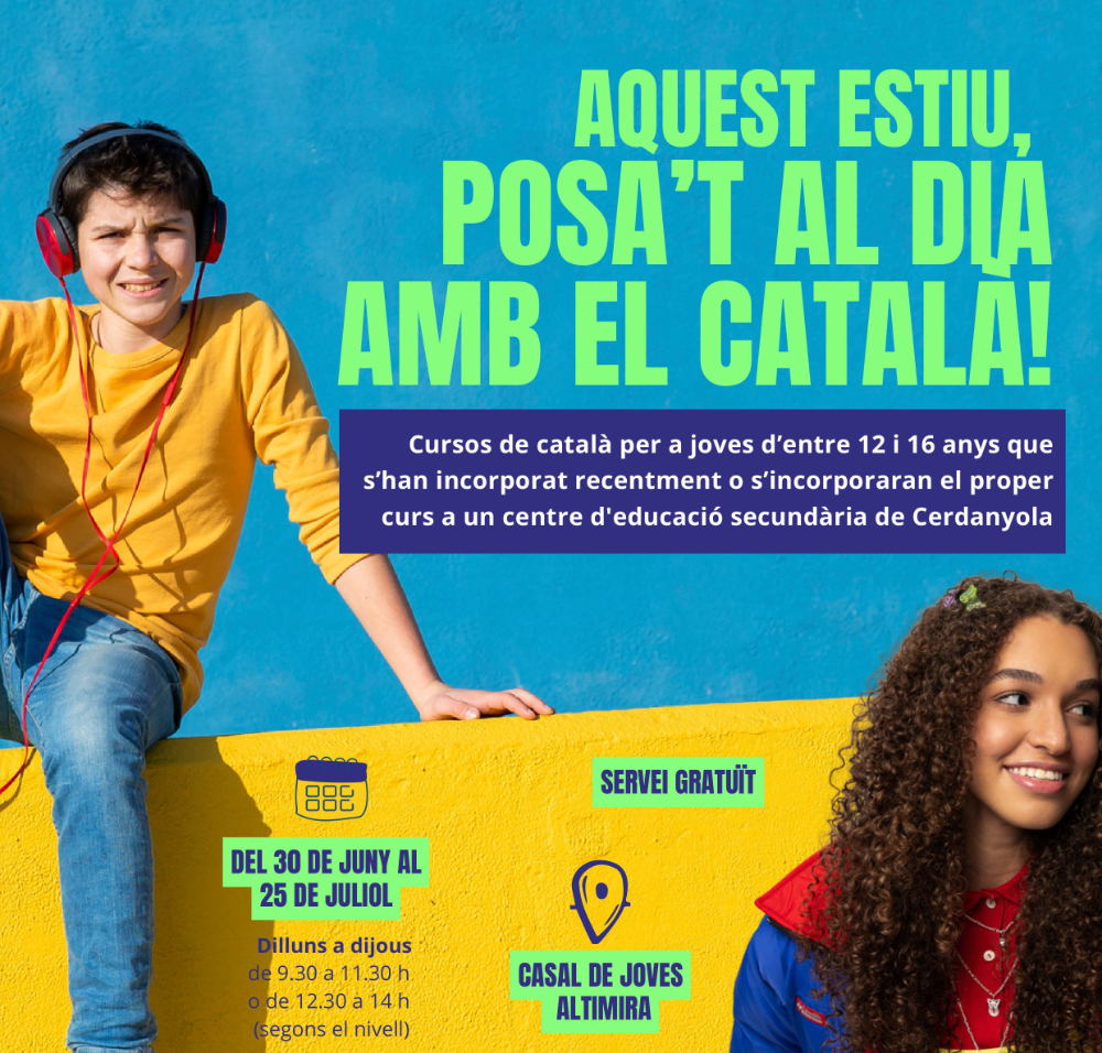 imatge Cursos de català adreçats a joves nouvinguts