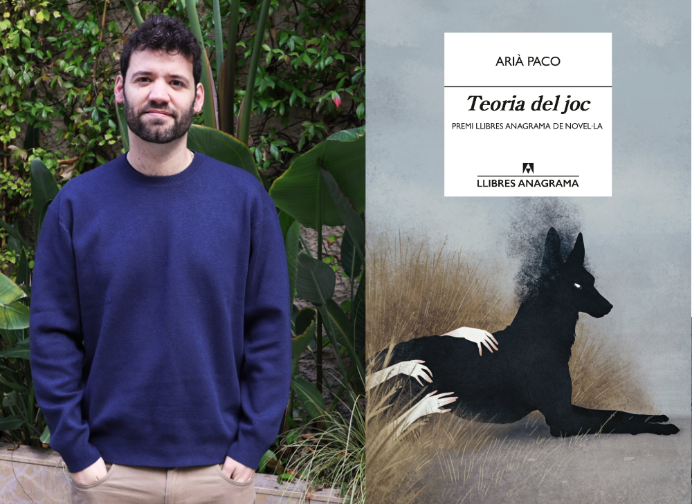 Arià Paco (foto Johanna Marghella) i portada del llibre