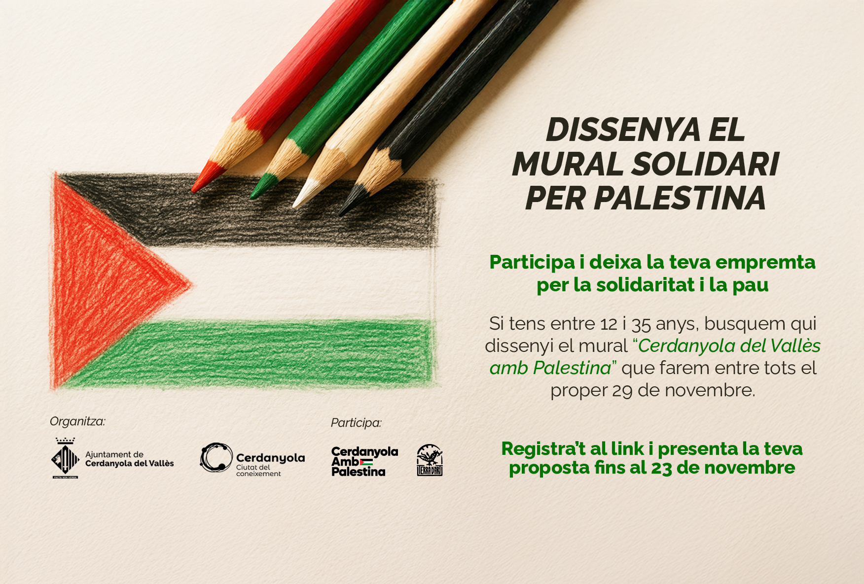 imatge Concurs disseny mural solidari per Palestina