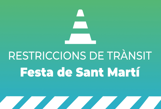 Imatge Restriccions trànsit Festa Sant Martí 2025