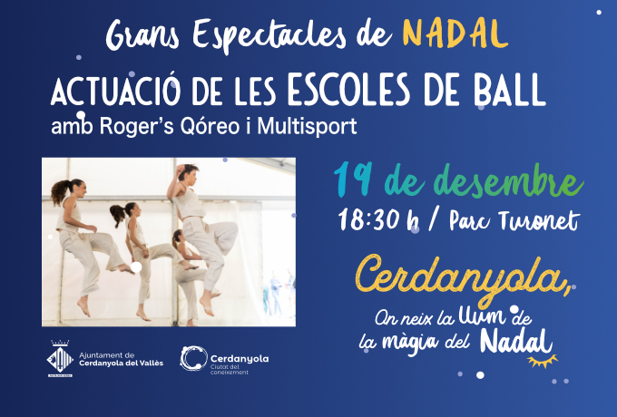 Cartell actuació escoles de ball Nadal