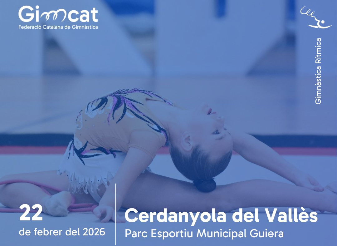 Part del cartell de la Copa Catalana de Gimnàstica Rítmica