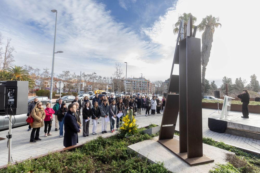 Moment de l'acte de commemoració del Dia Internacional en Memòria de les Víctimes de l’Holocaust