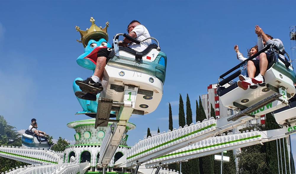 Fotografia d'arxiu de la Fira d'Atraccions del Roser de Maig