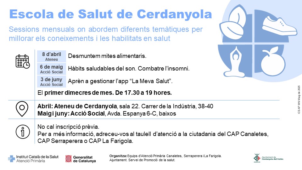 Imatge calendari Escola de Salut 2n Trimestre 2026