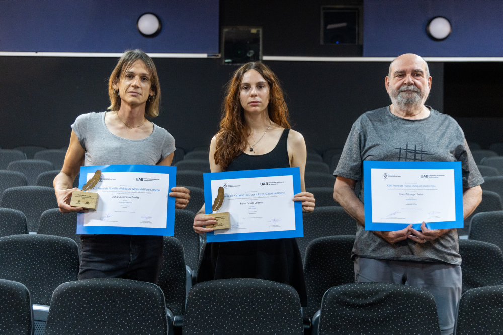 Duna Corominas, Fiona Sarola, Josep Fàbrega, guanyadors Premis Literaris 2026