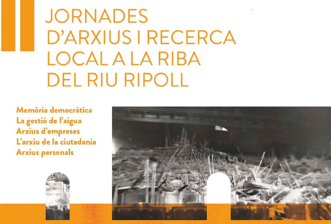 Part del cartell de les II Jornades d’Arxius i Recerca Local a la Riba del Ripoll
