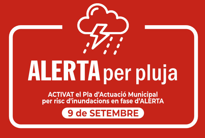 Imatge Alerta Pluja 9 setembre 2026