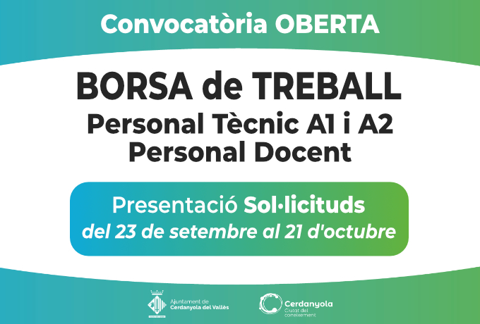 Imatge informativa Borsa Treball
