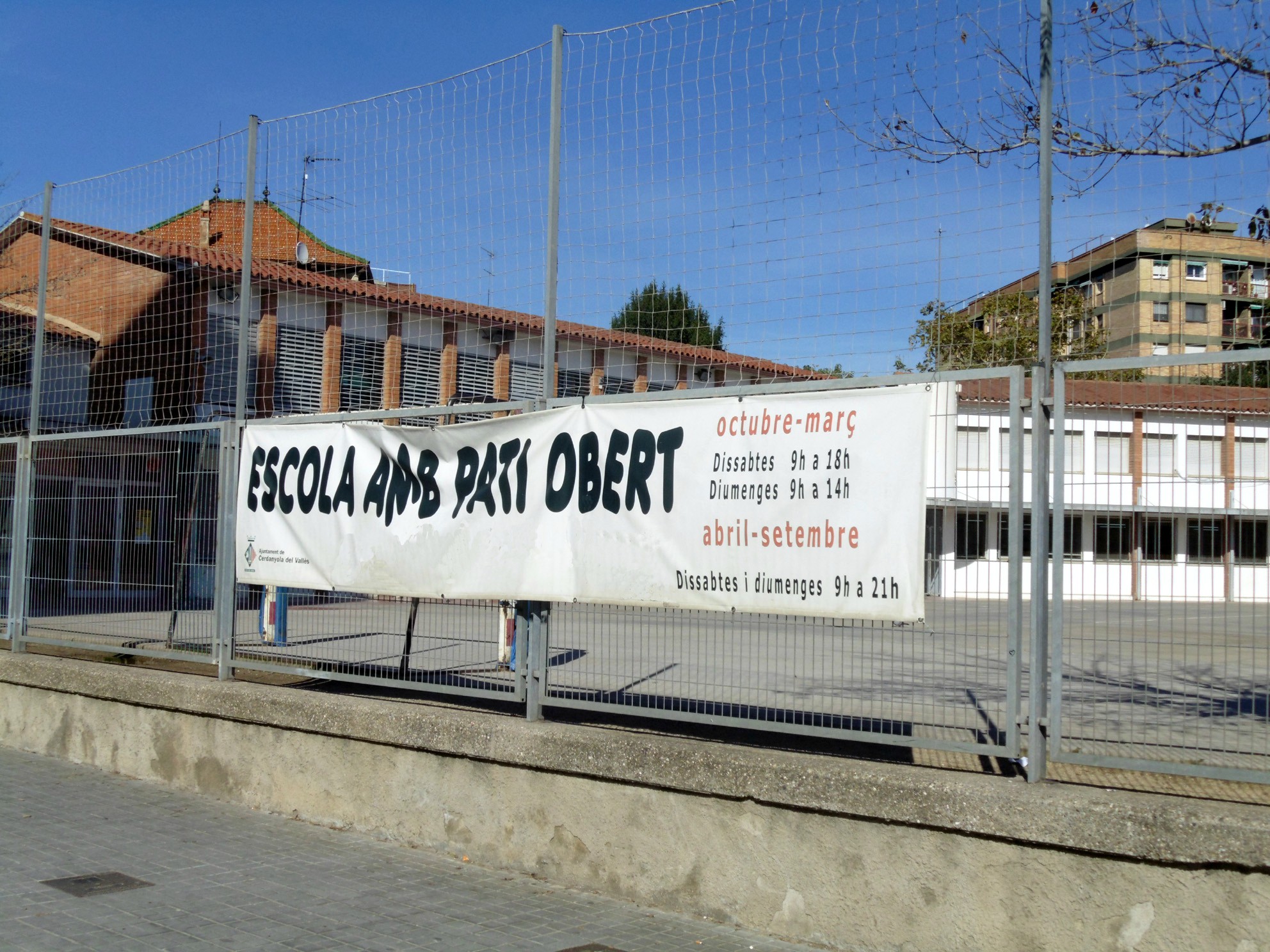 Patis oberts. Escola Sant Martí