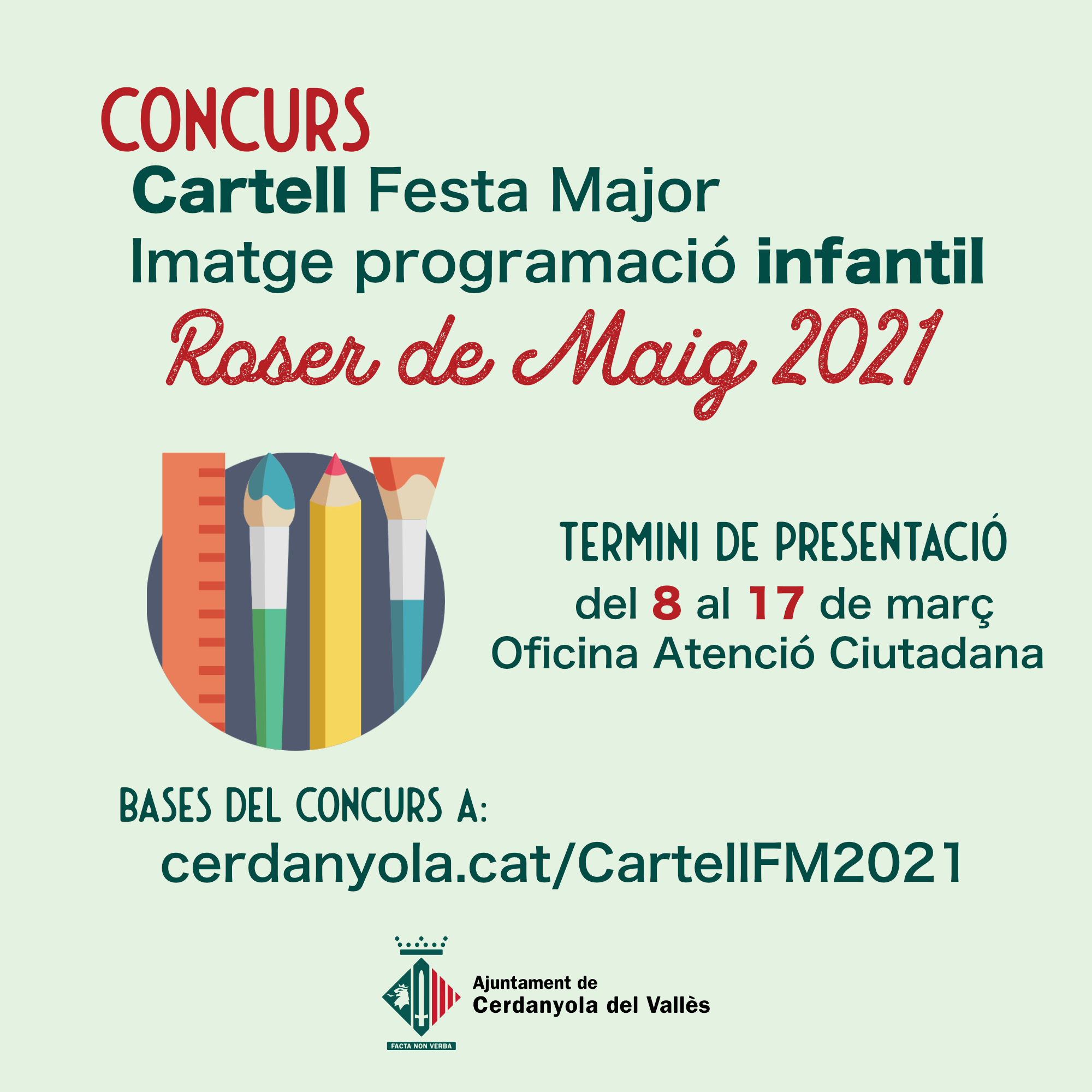 Imatge concurs cartells Roser de maig Imatge concurs cartells Roser de maig