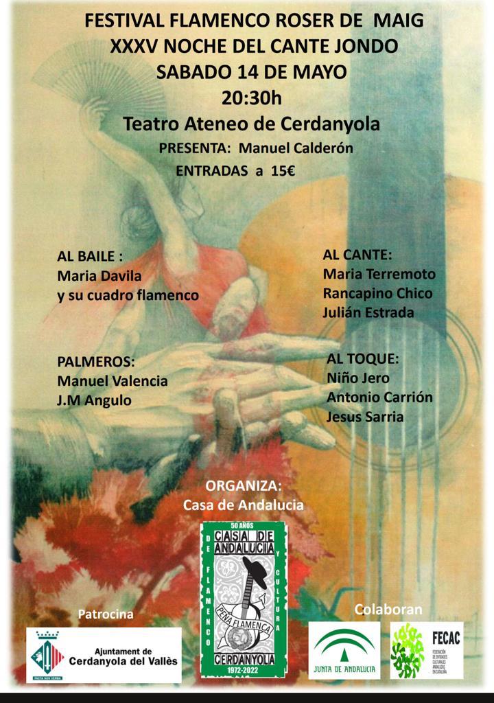 XXXV Noche del Cante Jondo. Festival Flamenco Roser de Maig