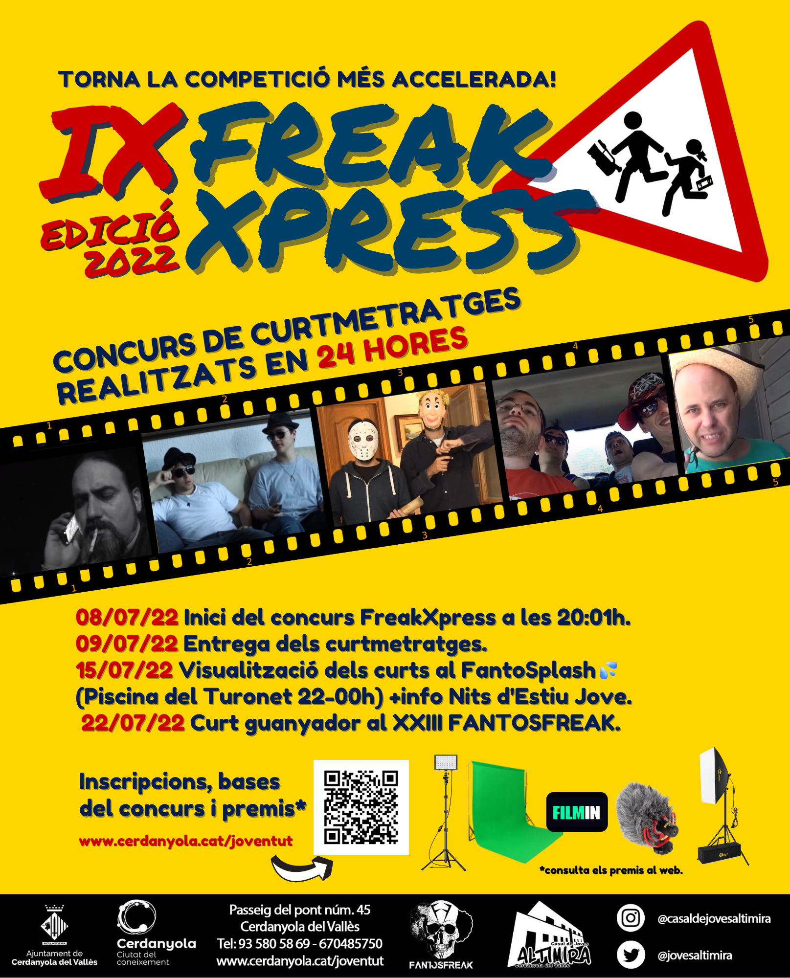 IX FreakXpress 2022. Concurs de curtmetratges realitzats en 24 hores. 