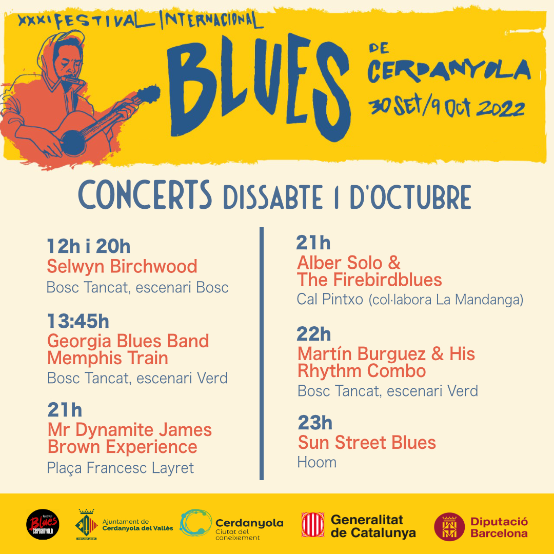 Concerts Blues 1 octubre
