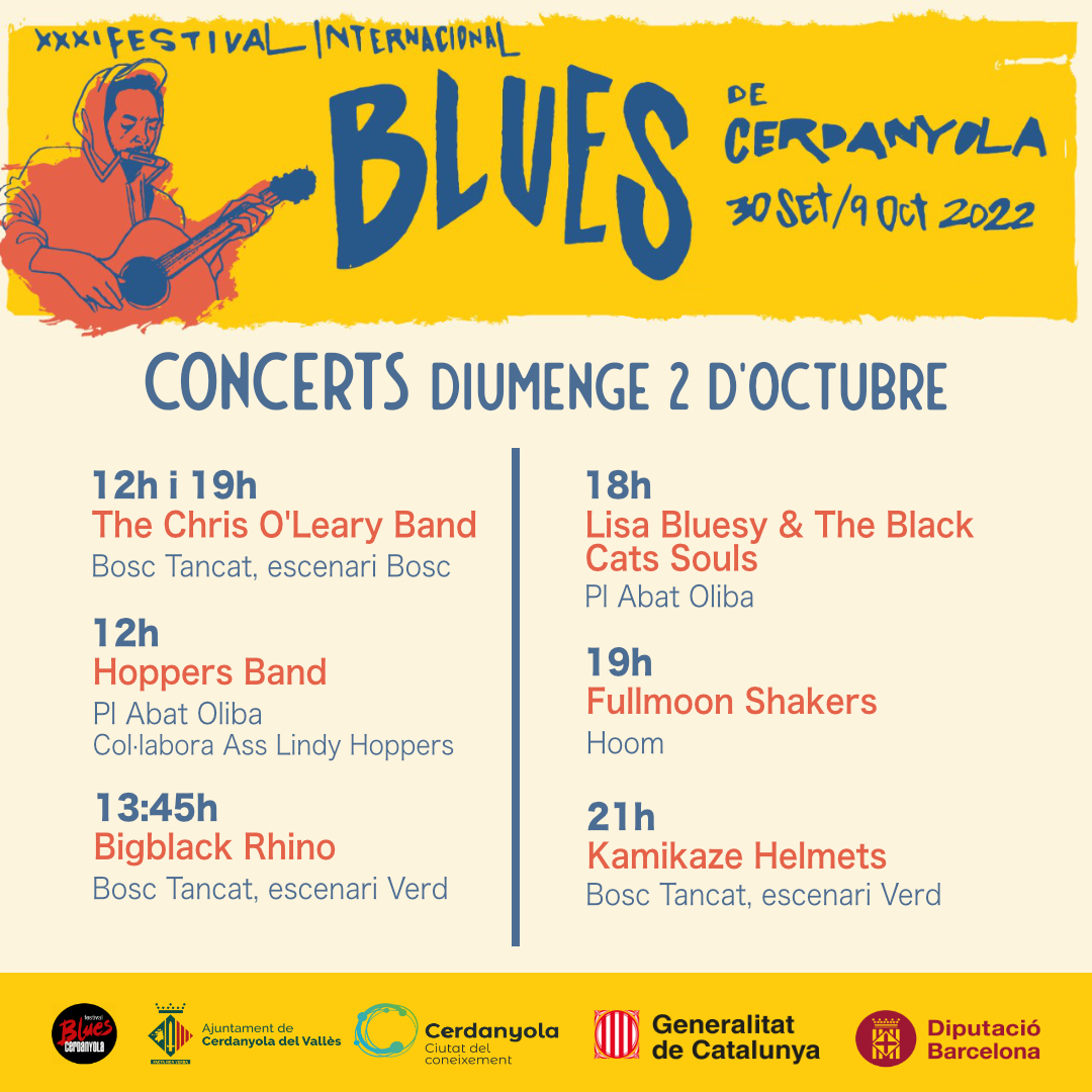 Concerts Blues 2 octubre