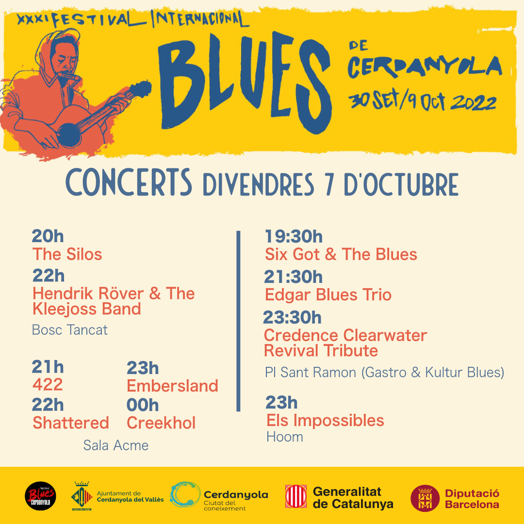 Concerts Blues 7 octubre