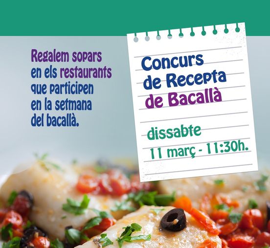 Imatge Concurs de receptes de cuina amb Bacallà