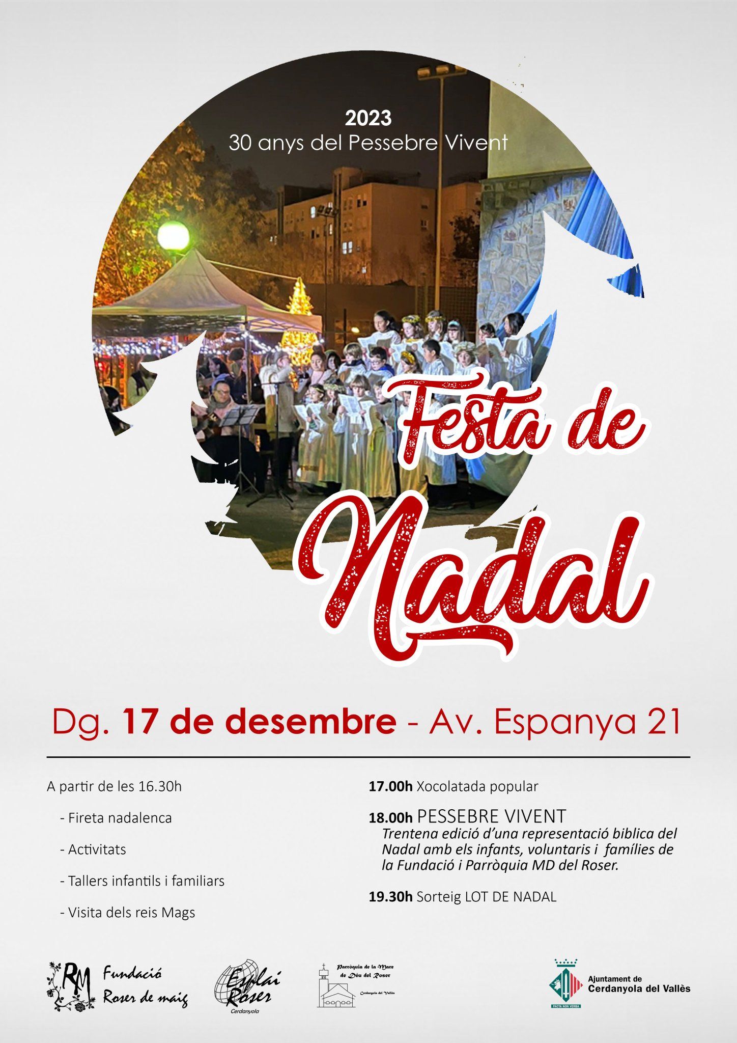 Cartell Pessebre vivent de l'Esplai del Roser