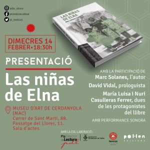 Imatge Presentació llibre 'Las niñas de Elna'