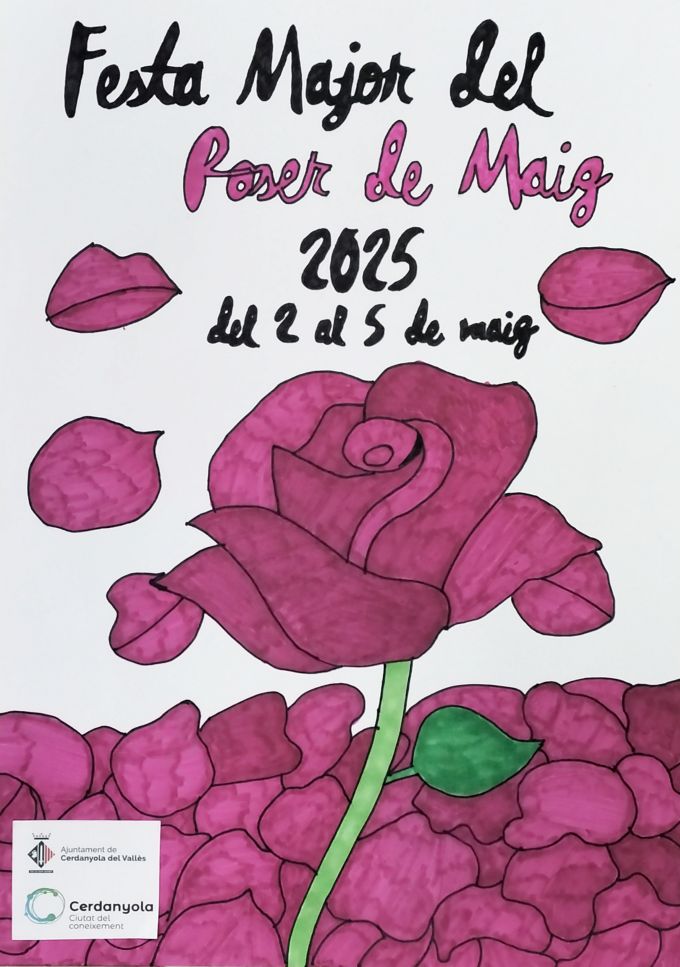 Cartell Festa Major infantil Roser de Maig 2025 Cartell Festa Major infantil Roser de Maig 2025